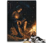 Puzzle da 1000 pezzi per adulti Cavalieri medievali Puzzle da 1000 pezzi, attività divertente per la casa, giocattoli per i giorni di pioggia, regali di compleanno 38x26cm