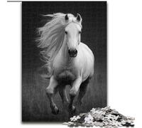 Puzzle da 1000 pezzi per adulti Cavallo bianco Puzzle da 1000 pezzi per adulti per compleanni, feste e occasioni speciali (dimensioni 50x75cm)