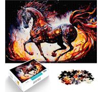 Puzzle da 1000 pezzi per adulti Cavallo di fantasia Fatto di legno Adatto a partire dai 14 anni apprendimento educativo Grande regalo misurare:50x75cm