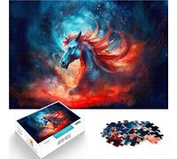 Puzzle da 1000 pezzi per adulti Cavallo di fuoco e ghiaccio Giocattolo educativo antistress è ideale come regalo per tutta la famiglia 50x70cm