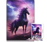 Puzzle da 1000 pezzi per adulti, cavallo nello spazio, gioco educativo per famiglie, regali per donne, regali di Babbo Natale segreto, dimensioni 38x52cm