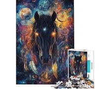 Puzzle da 1000 pezzi per adulti cavallo stellato Vision Impossible Game gioco avvincente per coltivare la pazienza regalo per donne e uomini modello da assemblare (dimensioni 75x50cm)