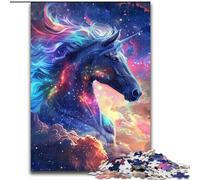 Puzzle da 1000 pezzi per adulti, cavallo viola da sogno, rompicapo stimolante per adolescenti, divertente serata di giochi in famiglia (dimensioni: 26x38cm)