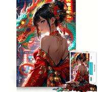 Puzzle da 1000 pezzi per adulti "Celebrating with Elegance" con taglio senza soluzione di continuità,gioco di problem solving,gioco casual,scena natalizia (38x26cm)