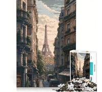 Puzzle da 1000 pezzi per adulti, centro di Parigi, gioco educativo, sfida impegnativa, rafforza l'amore tra le coppie 50x75cm