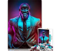 Puzzle da 1000 pezzi per adulti CEO Gorilla in abito da 1000 pezzi per adolescenti gioco a quiz decorazione da parete regali unici per compleanno e Natale 75x50cm