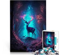 Puzzle da 1000 pezzi per adulti Cervo Lumi Giocattoli che creano dipendenza e sfidano l'intelligenza del cervello Opera d'arte 75x50cm