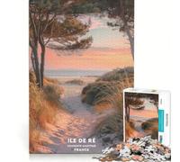 Puzzle da 1000 pezzi per adulti, Charente Maritime, gioco per famiglie, interazione genitore-figlio, compleanno e Natale 38x52cm