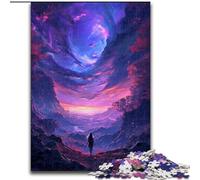 Puzzle da 1000 pezzi per adulti che camminano su un mondo fantastico, puzzle in legno, dimensioni 50x75cm, decorazione fai da te, sfida per il cervello, per adulti, famiglia, regalo di Natale