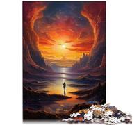 Puzzle da 1000 pezzi per adulti che guardano il mondo da soli, giocattolo per l'intrattenimento in famiglia, regalo per adolescenti dai 14 anni in su, 50 x 70 cm