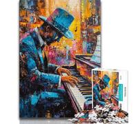 Puzzle da 1000 pezzi per adulti che suonano il pianoforte, dipinto a olio da 1000 pezzi per adolescenti, giochi divertenti per famiglie, ideale come regalo per tutta la famiglia (dimensioni 75x50cm)