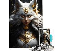 Puzzle da 1000 pezzi per adulti che svela la Kitsune Puzzle da 1000 pezzi giocattolo decorativo da parete per il divertimento in famiglia compleanno e Natale (50x75cm)