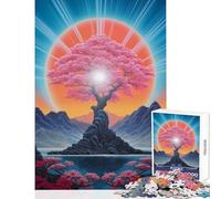 Puzzle da 1000 pezzi per adulti Cherry Blossom Nova decorazione per la casa giocattoli regali per donne e uomini gioco impossibile con pezzi completamente interconnessi e di forma casuale 50x75cm