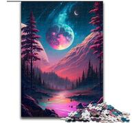 Puzzle da 1000 pezzi per adulti "Chiaro di luna nel fiume" Puzzle da 1000 pezzi per adulti Giocattoli Regalo Educativo Intellettuale Decompressione Divertente Gioco per famiglie Dimensioni 50X75CM