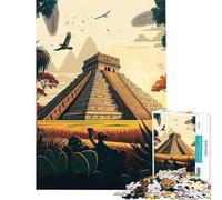 Puzzle da 1000 pezzi per adulti Chichen Itza aiuta ad allenare il cervello e a migliorare la memoria Gioco educativo per maggiori di 14 anni (50x75cm)