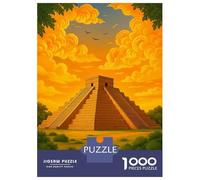 Puzzle Da 1000 Pezzi Per Adulti Chichen Itza at Sunset Puzzle Gioco Rompicapo Decorazione Perfetta Regalo Di Compleanno, Regali, 70x50cm/1000pcs