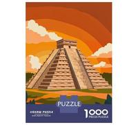 Puzzle Da 1000 Pezzi Per Adulti Chichen Itza Pyramid Puzzle Per Adulti Gioco Pratico Difficile Difficile E Sfida 52x38cm/1000pcs