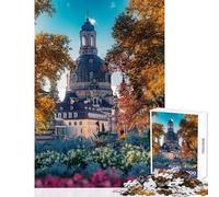 Puzzle da 1000 pezzi per adulti Chiesa di Nostra Signora di Dresda gioco rompicapo ideale per le vacanze a casa passatempo giocattolo educativo regalo di compleanno e originale (38x26cm)