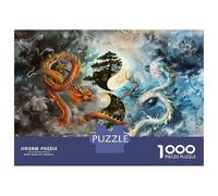 Puzzle Da 1000 Pezzi Per Adulti Chinese Dragon Wall Art Puzzle Per Adulti Gioco Rompicapo Difficile Sfida Educativa Difficile 70x50cm/1000pcs