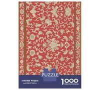 Puzzle Da 1000 Pezzi Per Adulti Chinese Floral Red Owen Jones Puzzle Per Adolescenti Giochi Rilassanti Migliora La Memoria Regali Unici Per Compleanno E Natale 52x38cm/1000pcs