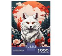 Puzzle Da 1000 Pezzi Per Adulti Chinese Kitsune Art Puzzle Per Adulti Giochi Per Famiglie Sfida Difficile Attività Divertenti A Casa 38x26cm/1000pcs