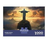 Puzzle Da 1000 Pezzi Per Adulti Christ The Redeemer Statue-3 Puzzle Per Adolescenti Giocattolo Decorazione Da Parete Regali Per Donne Regali Unici Per Compleanno E Natale 52x38cm/1000pcs