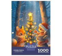 Puzzle Da 1000 Pezzi Per Adulti Christmas Animals Puzzle Gioco Rompicapo Decorazione Per La Casa Regali Unici Per Compleanno E Natale 70x50cm/1000pcs