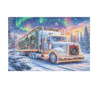 Puzzle Da 1000 Pezzi Per Adulti Christmas Truck 1000 PCS 75x50cm Montaggio Facile Per Principianti Ottimo Per Bambini Adolescenti Migliora Destrezza Manuale