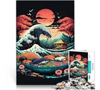Puzzle da 1000 pezzi per adulti Cibo Giappone Antistress Vacanza in patria Uccidere il tempo Giocattoli per la decorazione della casa 75x50cm