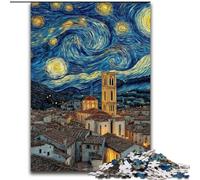 Puzzle da 1000 pezzi per adulti, cielo notturno, città, paesaggio urbano, giocattoli educativi, ideale come regalo per tutta la famiglia, dai 14 anni in su dimensioni 26x38cm