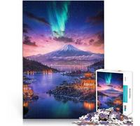 Puzzle da 1000 pezzi per adulti Cielo notturno del Monte Fuji Gioco di famiglia antistress sfida difficile Migliorare la memoria 70x100cm