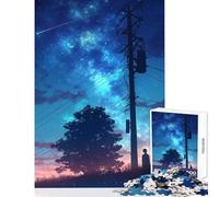 Puzzle da 1000 pezzi per adulti Cielo notturno Tranquillo Giocattoli fai da te Ottimi regali e giocattoli Gioco impossibile Interessante riduzione dello stress Dimensioni 38x52cm