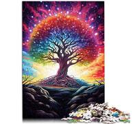 Puzzle da 1000 pezzi per adulti cielo stellato albero giocattolo educativo 26 x 38 cm antistress staycation tempo ucciso