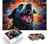 Puzzle da 1000 pezzi per adulti, cielo stellato, cane, competizione a mano, 50 x 75 cm, antistress vacanza a casa, passatempo per adolescenti dai 14 anni in su