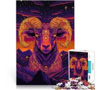 Puzzle da 1000 pezzi per adulti Cielo stellato e pecore per il giocattolo di sfida del gioco educativo Migliorare l'amore tra le coppie 52x38cm