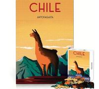 Puzzle da 1000 pezzi per adulti,Cile,incastro preciso,gioco creativo per stimolare la mente,gioco facile,regalo festivo per il tempo libero (50x75cm)