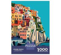 Puzzle Da 1000 Pezzi Per Adulti Cinque Terre Italy Puzzle Gioco Rompicapo Decorazione Per La Casa Regali Unici Per Compleanno E Natale 52x38cm/1000pcs