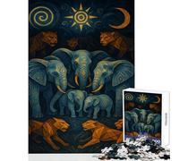 Puzzle da 1000 pezzi per adulti Circle of Guardians giocattolo educativo regalo per donne e uomini giochi per famiglie allena il cervello e le mani dimensioni 50x75cm