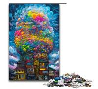 Puzzle da 1000 pezzi per adulti Città colorata nel gioco di puzzle più impegnativo Un'opera d'arte Adatto per adolescenti dai 14 anni in su 75x50cm