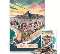 Puzzle da 1000 pezzi per adulti,Città del Capo,gioco di squadra divertente,regalo per la mente,gioco accogliente,regalo di Natale per il tempo libero (50x75cm)
