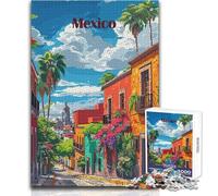 Puzzle da 1000 pezzi per adulti Città del Messico Scena di strada Divertimento in famiglia e serata di giochi Ma divertente e umoristica Opera d'arte regalo Dimensioni 50x75cm