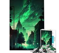 Puzzle da 1000 pezzi per adulti Città di Aurora Gioco avvincente per coltivare la pazienza pratico e divertente ideale come regalo per donne o per chi ama l'arte (dimensioni 50x75cm)