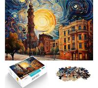 Puzzle da 1000 pezzi per adulti città di notte Antistress Vacanza in patria Uccidere il tempo è ideale come regalo per tutta la famiglia 38x26cm