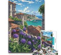 Puzzle da 1000 pezzi per adulti Città vecchia sul mare Gioco stimolante Giocattoli Decorazione per la casa Giocattolo educativo 50x75cm (1000 pezzi)