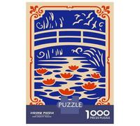Puzzle Da 1000 Pezzi Per Adulti Claude Monet Water Lilies Puzzle Per Adolescenti Gioco Per Famiglie Sfida Difficile Riduzione Dello Stress Regali 52x38cm/1000pcs