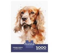 Puzzle Da 1000 Pezzi Per Adulti Cocker Spaniel Dog Puzzle Giocattolo Decorazione Da Parete Un'opera D'arte Regali Unici Per Compleanno E Natale 52x38cm/1000pcs