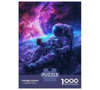 Puzzle Da 1000 Pezzi Per Adulti Coffee Astronaut in Space Puzzle Antistress Giocattoli Difficili Regali Unici Per Compleanno E Natale 38x26cm/1000pcs