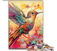 Puzzle da 1000 pezzi per adulti,Colibrì colorato,in legno,regalo per uomini e donne,per occasioni quotidiane e speciali,50x75cm,decorazione fai da te,regali per le feste che stimolano il cervello