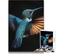 Puzzle da 1000 pezzi per adulti Colibrì in volo Goditi un dolce relax e un piacevole svago Vestibilità stabile Taglio preciso Dimensioni del giocattolo: 38x26cm