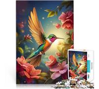Puzzle da 1000 pezzi per adulti Colibrì incantato Antistress Vacanza in patria Uccidere il tempo Adatto per la decorazione del desktop 38x26cm